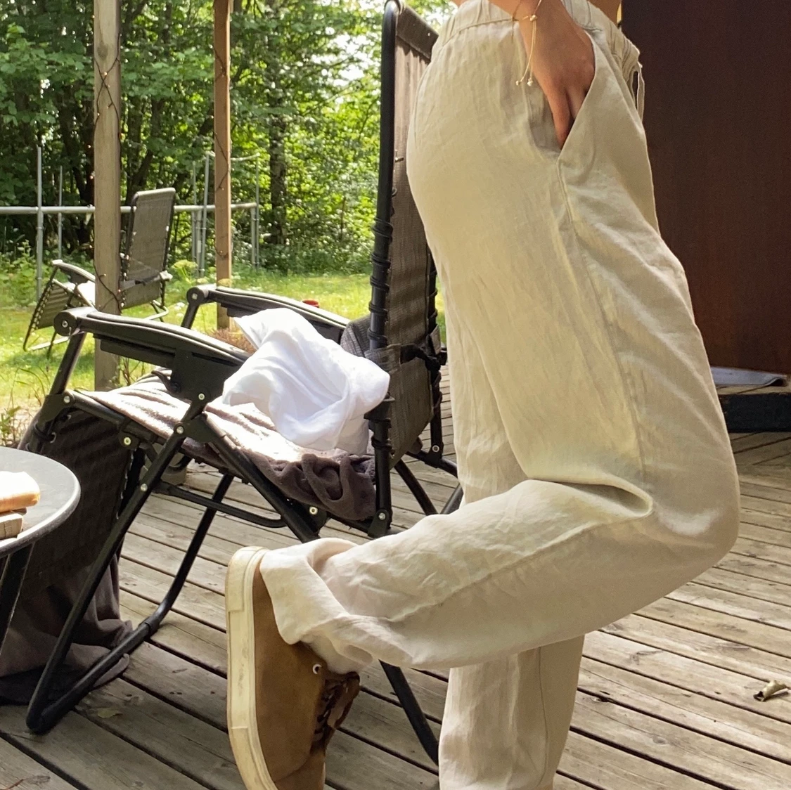 Beiga linnebyxor! - 90