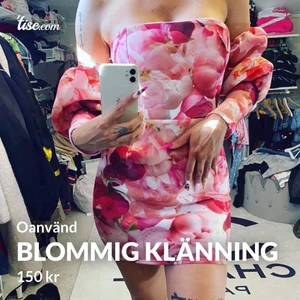 Sommarklänning  - Oanvänd klänning med puffärmar