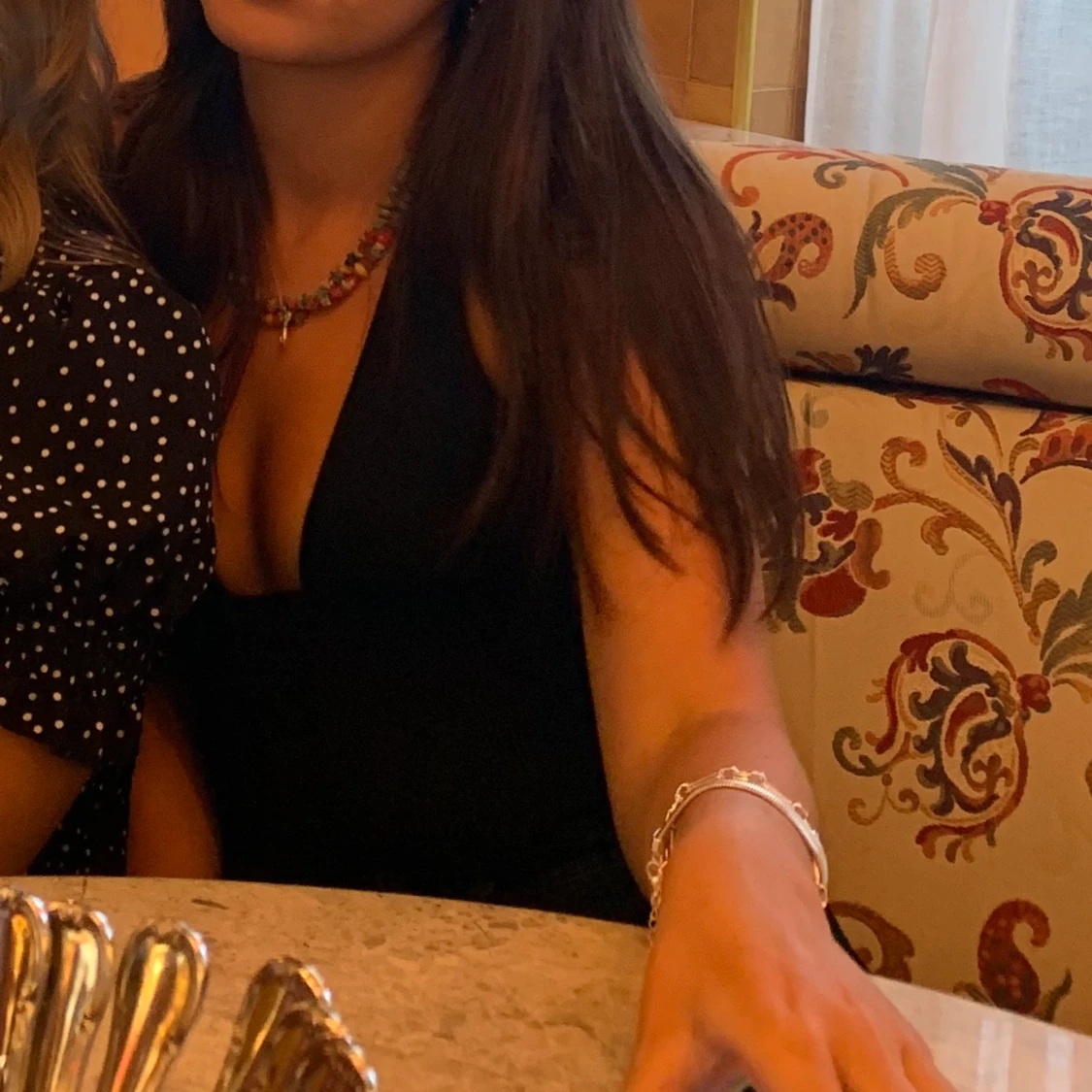 Svart korsett topp zara