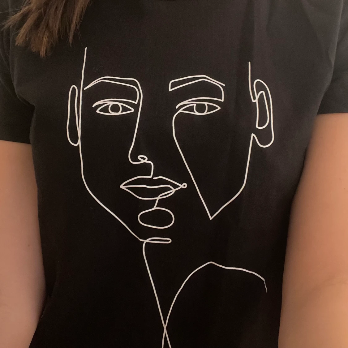 Svart T-shirt med tryck