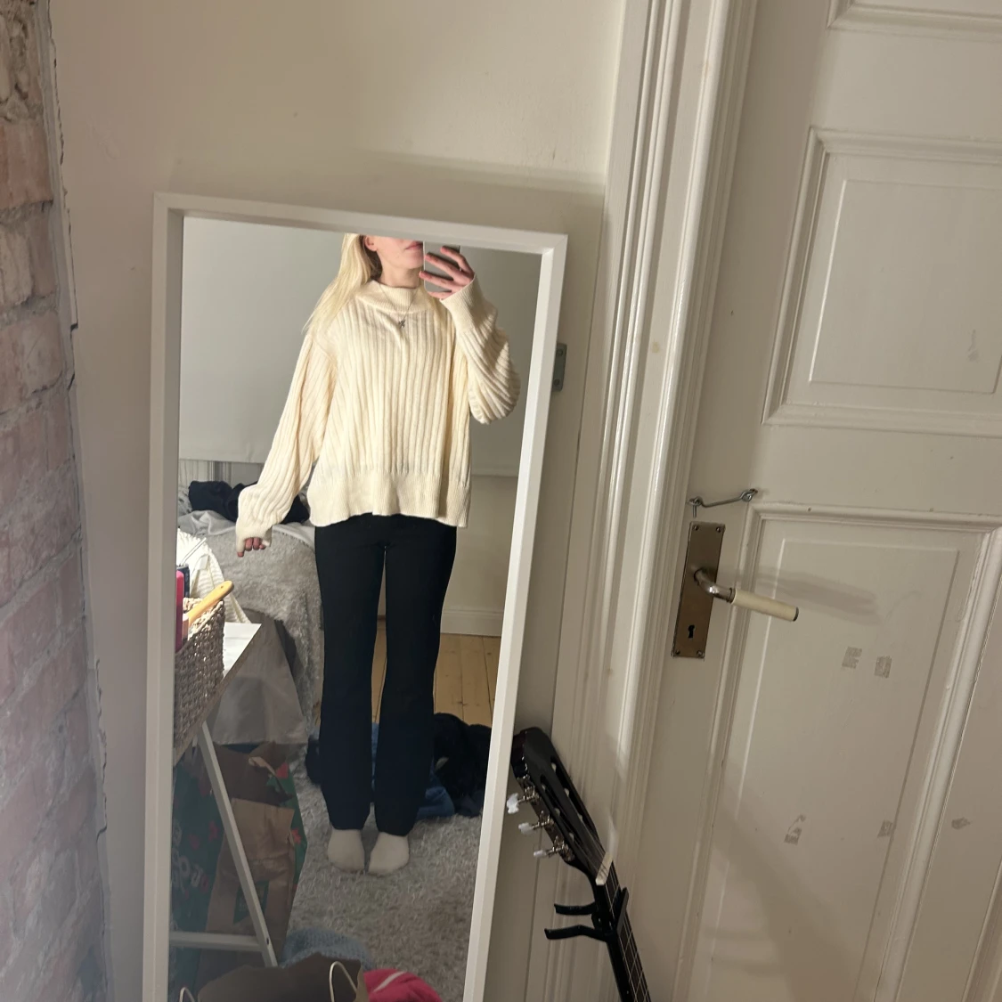 Oversized stickad tröja 