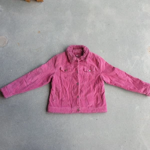 Early 2000s Hot Pink Curdoroy Jacket - True Y2K Curdoroy jacket in this stunning hot pink color with vegan fur lining. I love the little rhinestone buttons, this jacket is so glamorous. Bimbo Dreams come true when you put it on.