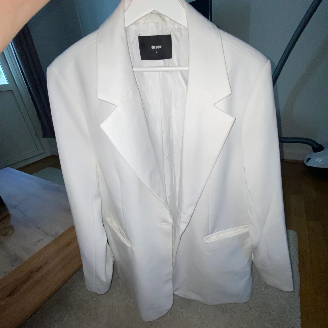 Vit oversize kavaj Bikbok