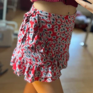 Cute Skort - Zara red and turquoise skort. Shorts inside with skirt tie layer on top. Ruffles