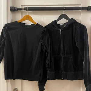 Svarta tröjor - Den längst till vänster är ifrån Zara i stl S och den längst till höger Cubus i stl M