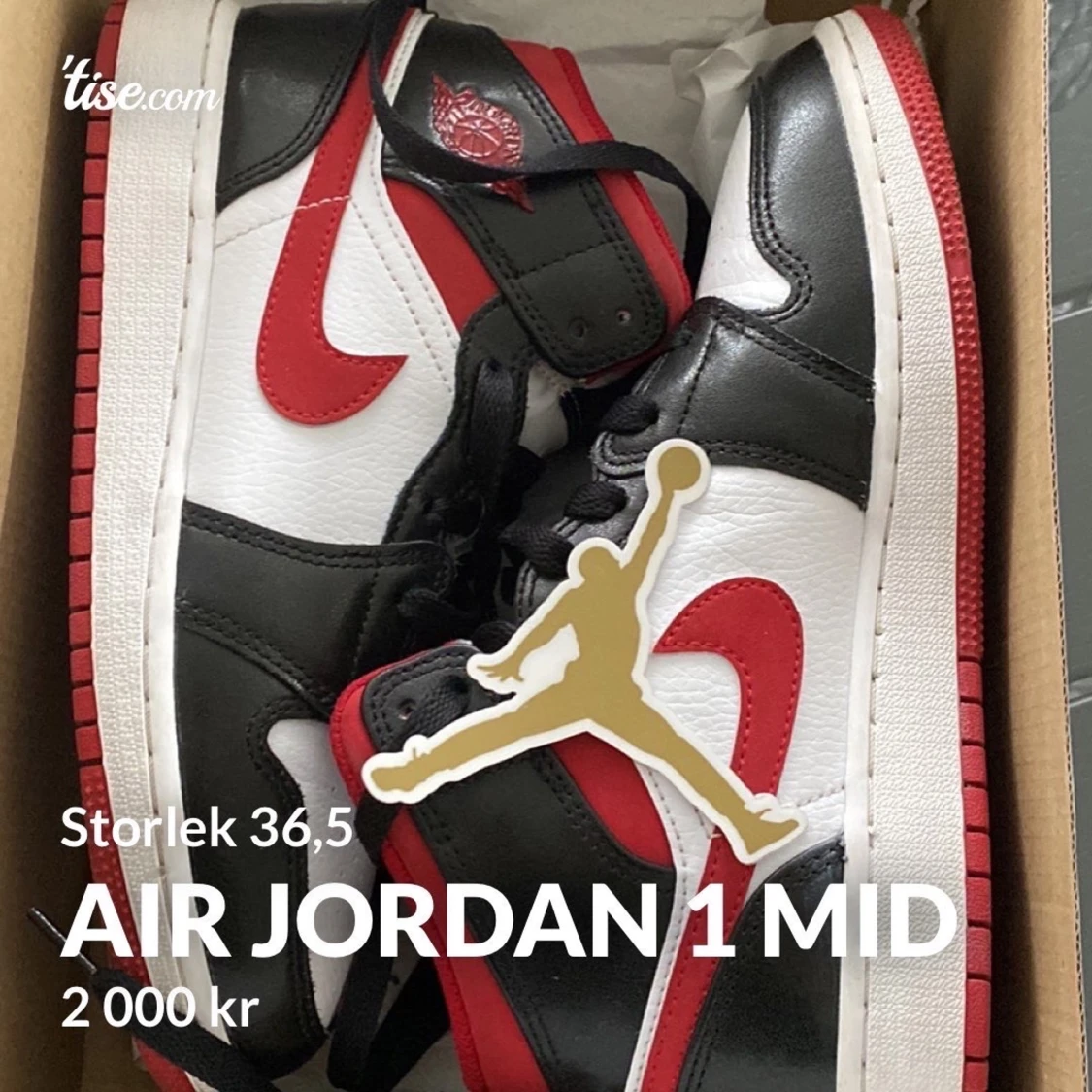 Air Jordan 1 mid storlek 36,5