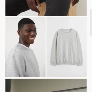 Collagetröja Unisex - Mörkgrå collagetröja, köpt på herravdelningen. Knappt använd och, finns inte inne i någon storlek under L just nu. Sitter snyggt oversize. Obs mörkare i verkligheten  