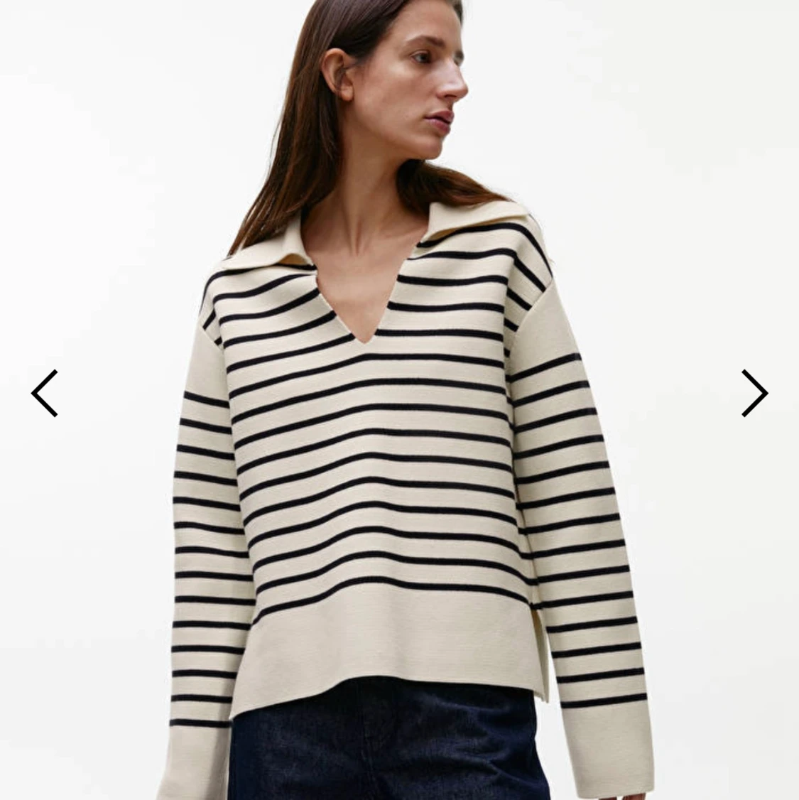 Arket randig stickad tröja  - 91