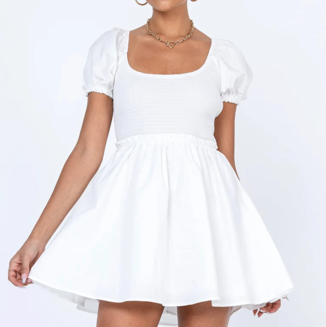 Vit klänning xs princess polly - 90