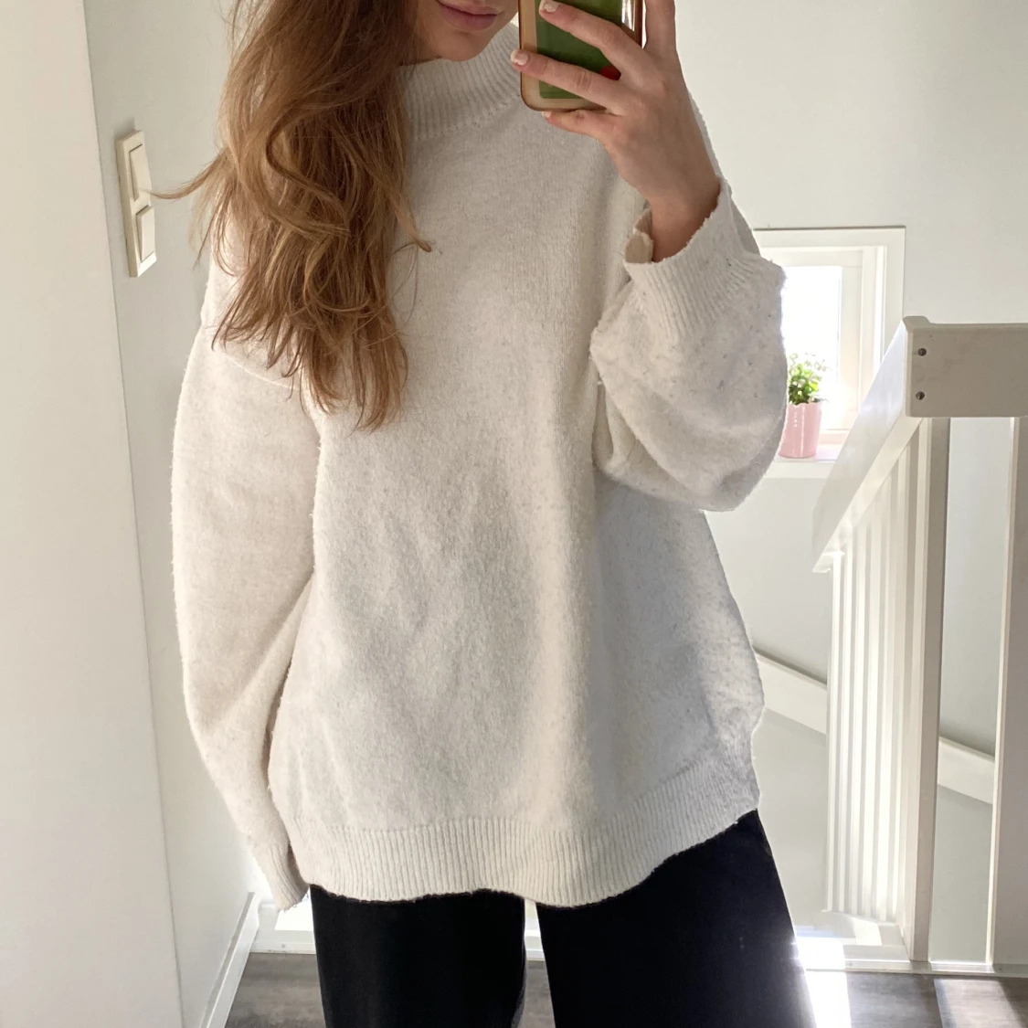 Vit oversized tröja