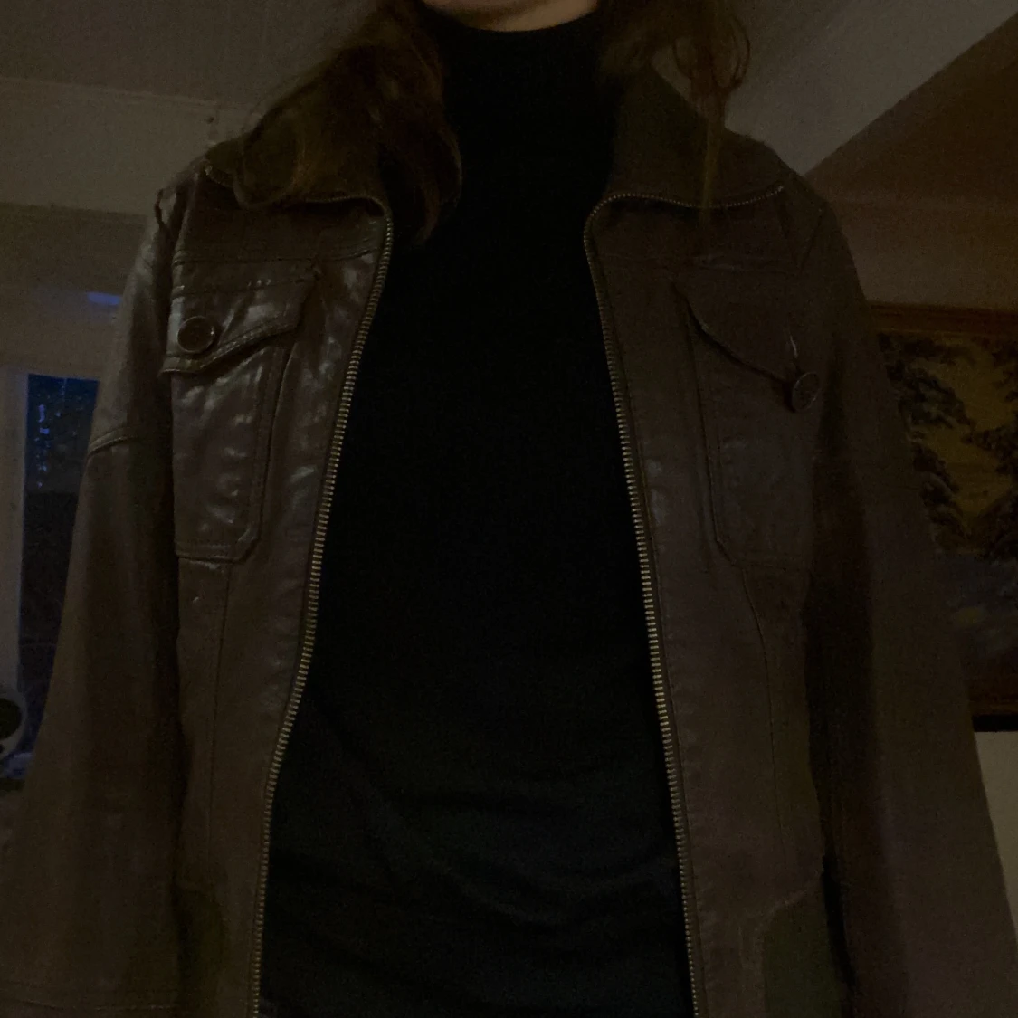 Skinnjacka strl M - 90