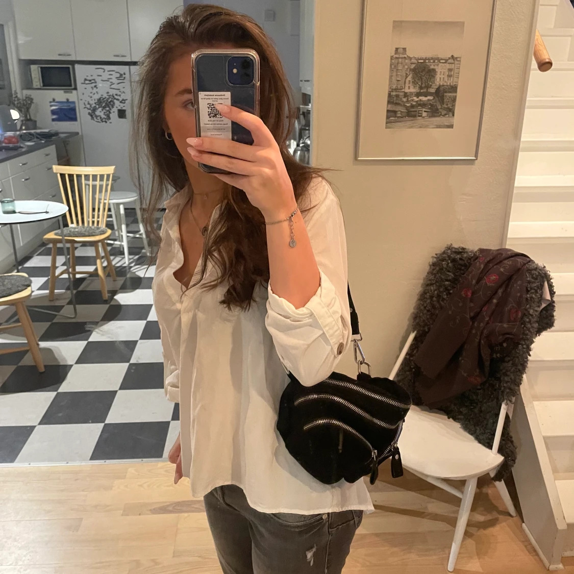 Svart axelväska - 90