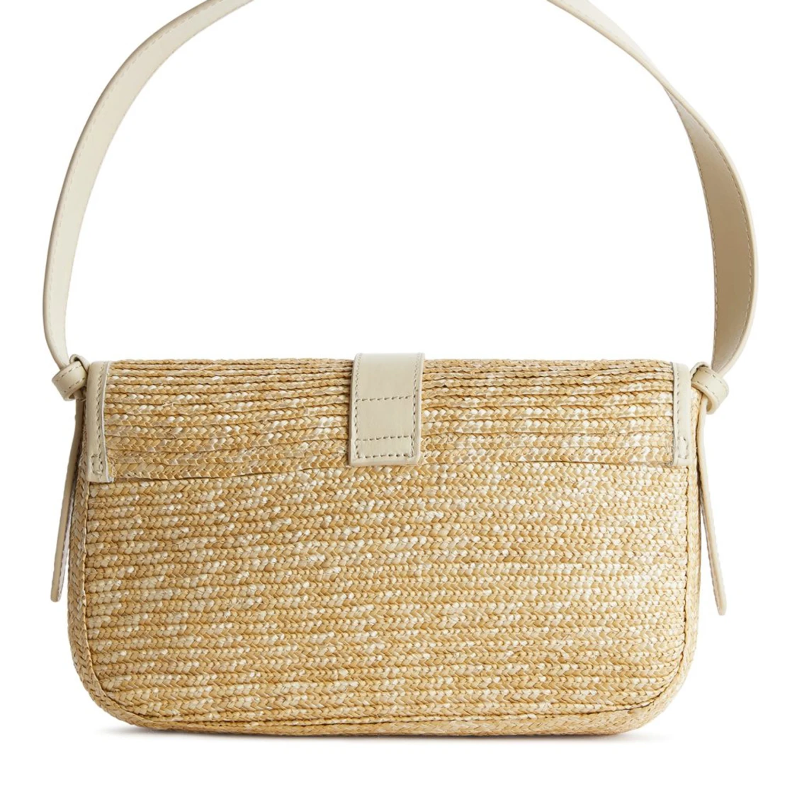 Rectangular Straw Bag Beige - 91