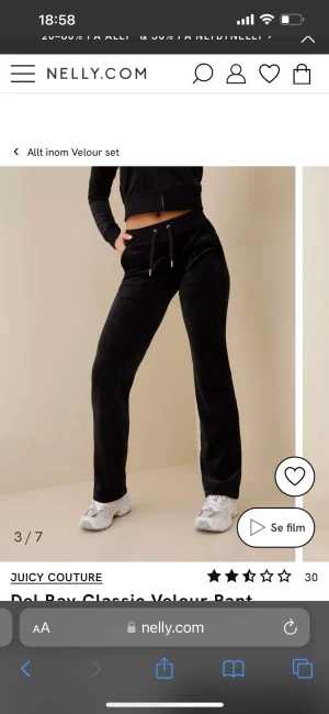 Juciy couture  - Svarta juciy byxor i storlek xxs, fint skick inga problem med dom, skriv för egna bilder  