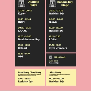 Biljett till Bayside festival! - Säljer en tvådagarsbiljett till Bayside festival 15-16 juli. Originalpris 1799kr.