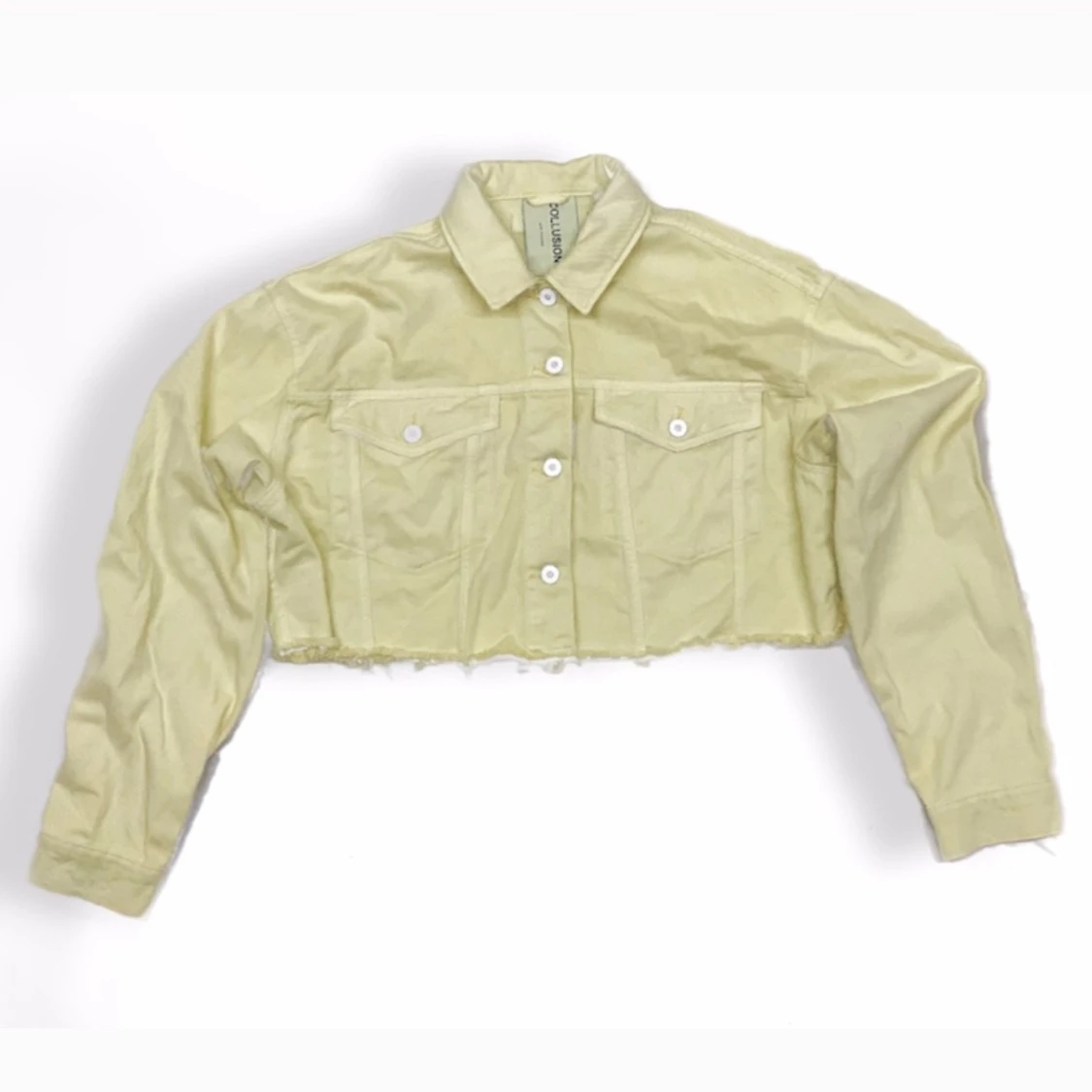 COLLUSION- cropped denim jacket - 90