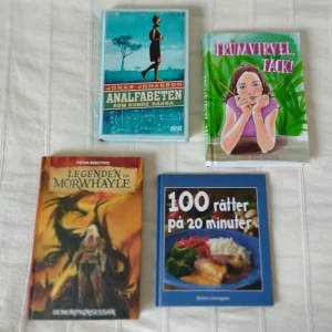 Böcker - inbundna och olästa böcker 📚 - Olästa böcker. Jonas Jonasson - Analfabeten som kunde räkna. Barbro Lönngren - 100 rätter på 20 minuter. Peter Bergting - Legenden om Morwhayle - Demonprinsessan. Lisa Jenny Bigelow - Trumvirvel, tack. Pris och fraktpris varierar. Hör av dig.