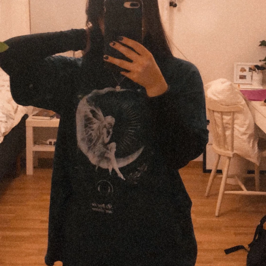 Vacker tröja med tryck  - 91