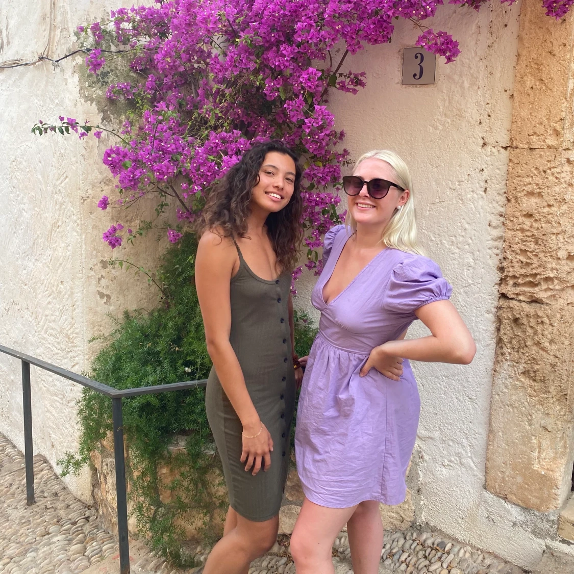 Lila klänning, storlek L