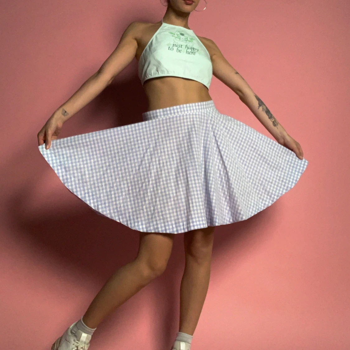 Egensydd gingham kjol