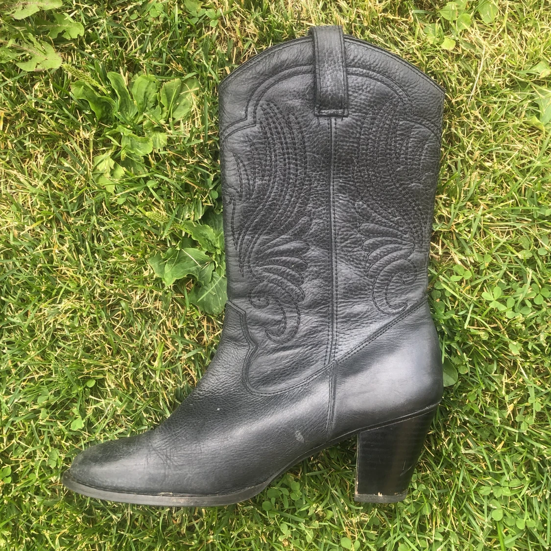 Svart cowboyboots - 90