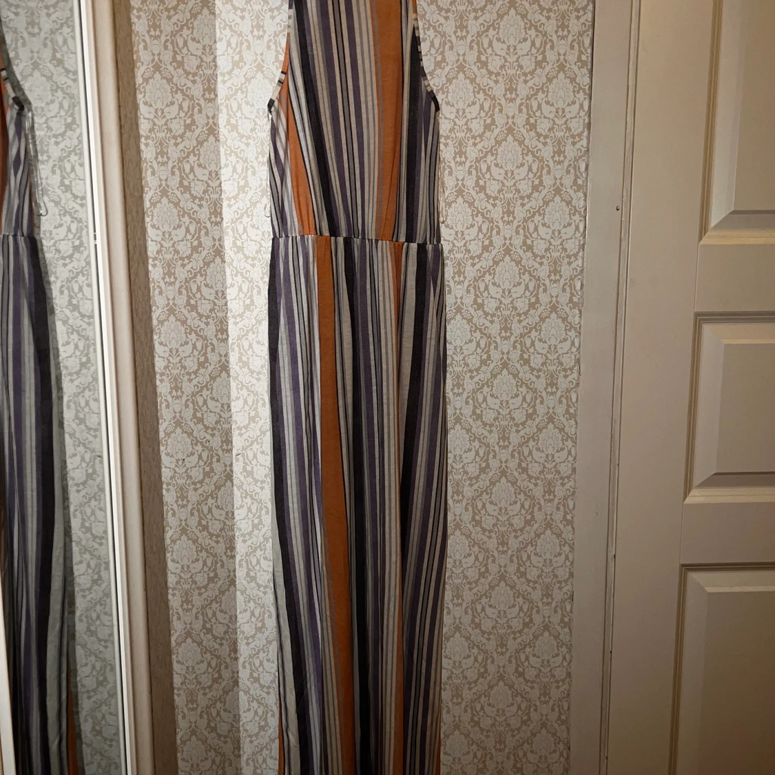 Multicolor lång klänning  - 90