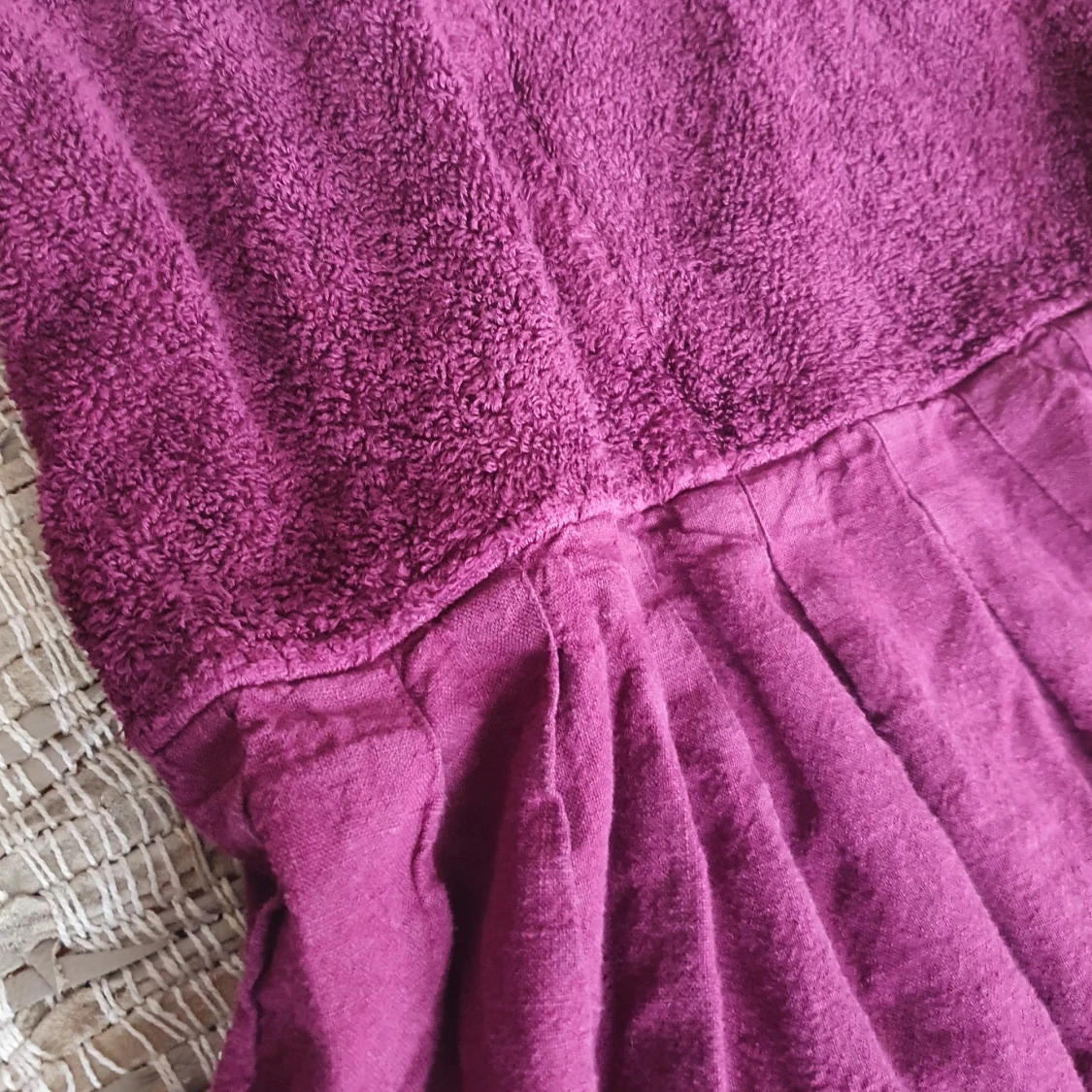 lila vintage linneklänning - 91