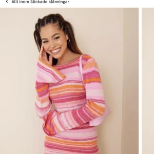 Stickad klänning från Nelly - Jag säljer min klänning från Nelly, eftersom den är för lite för stor:)