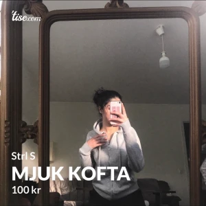 Kofta - Säljer den här gråa o sköna koftan eftersom jag gillar mer oversize storlek.  (FRAKT DISKUTERAS)