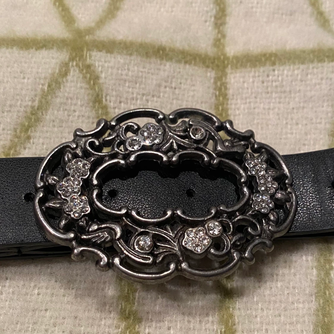 Vintage Lindex skärp med Rhinestones 