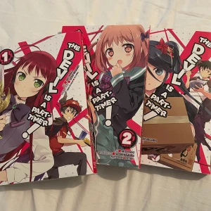 The Devil is a part-timer! Manga 1-3 - Volym 1-3 av The Devil is a part-timer! De är i bra skick. Köparen står för frakt.