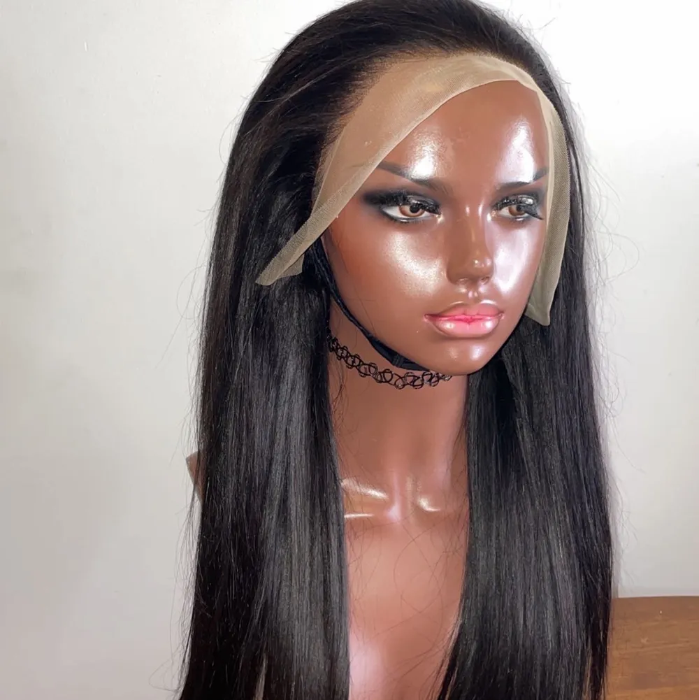 New Wig 100% human hair wig  Lace frontal wig Available in closure and frontal  . Accessoarer.