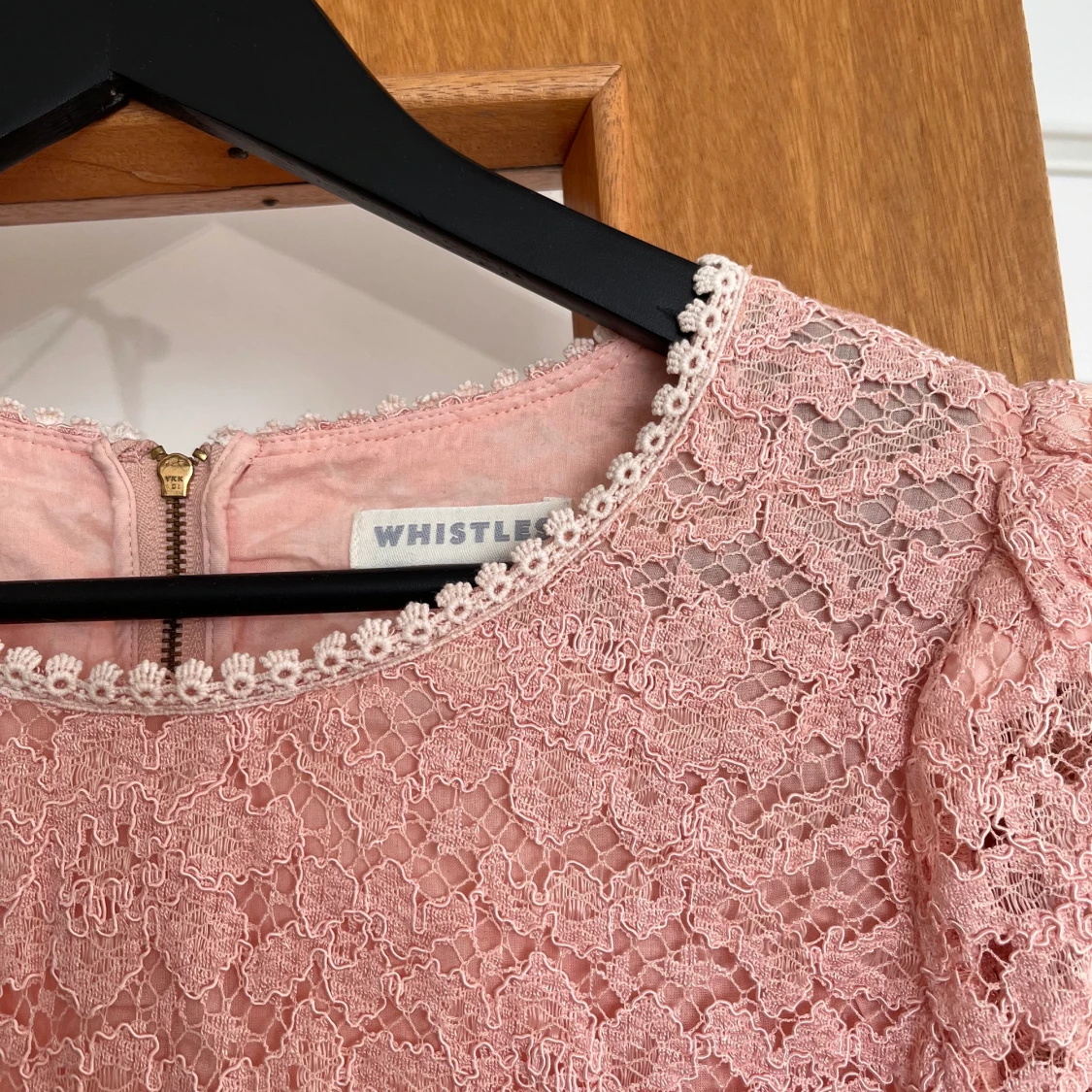 Whistles pink lace dress  - 90