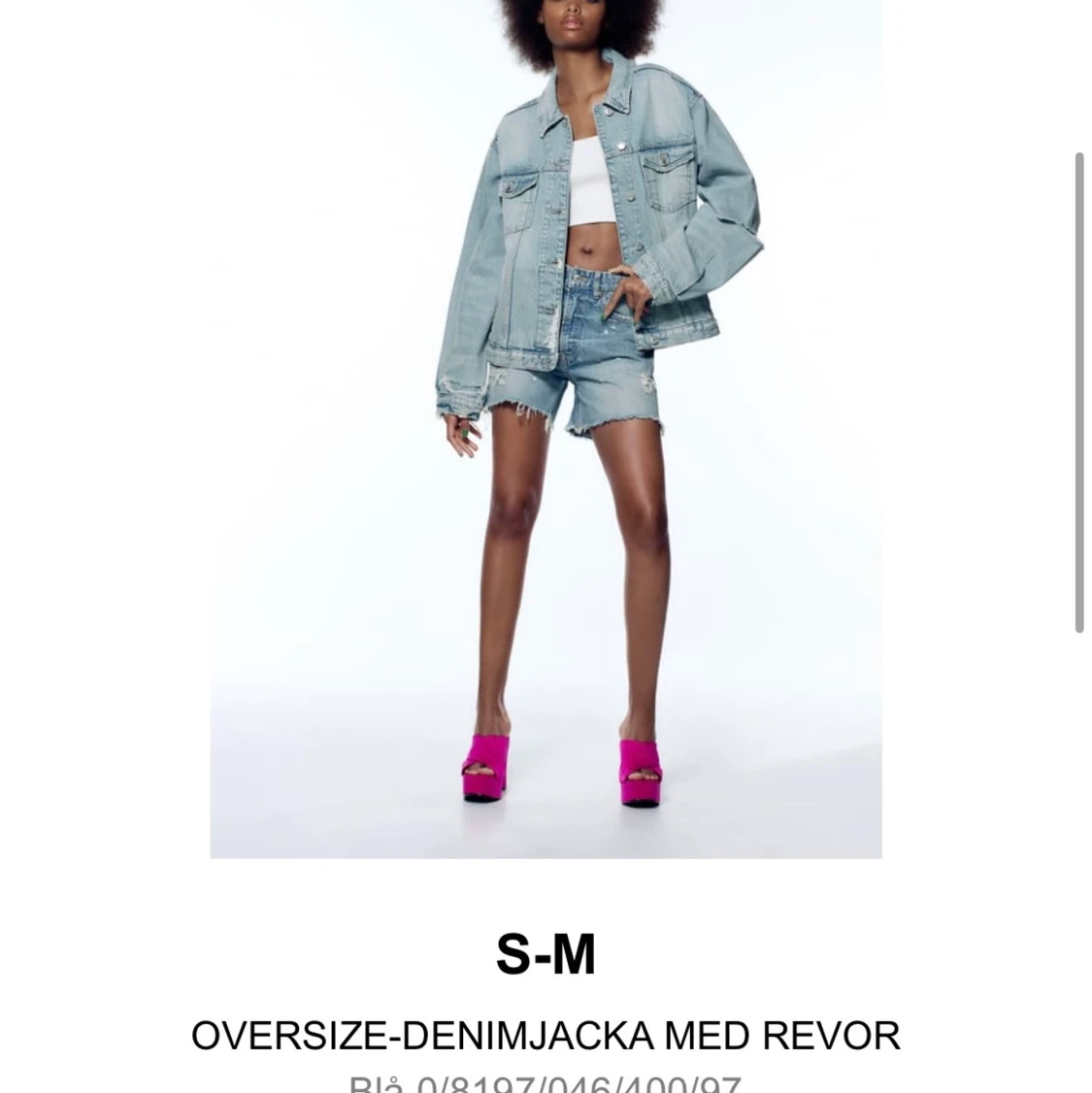 Oversized jeansjacka