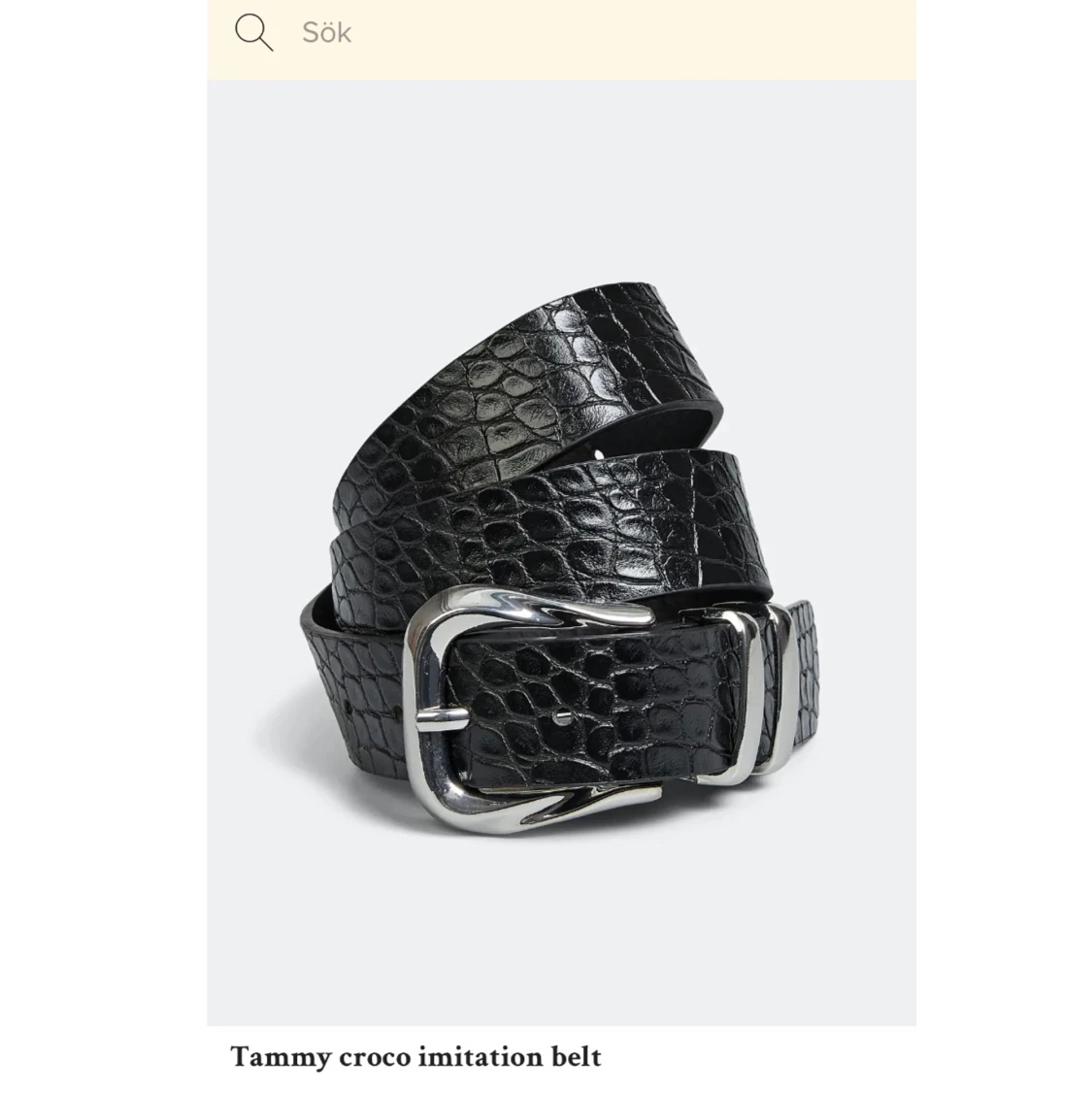 Skinnmönstrat bälte från bikbok