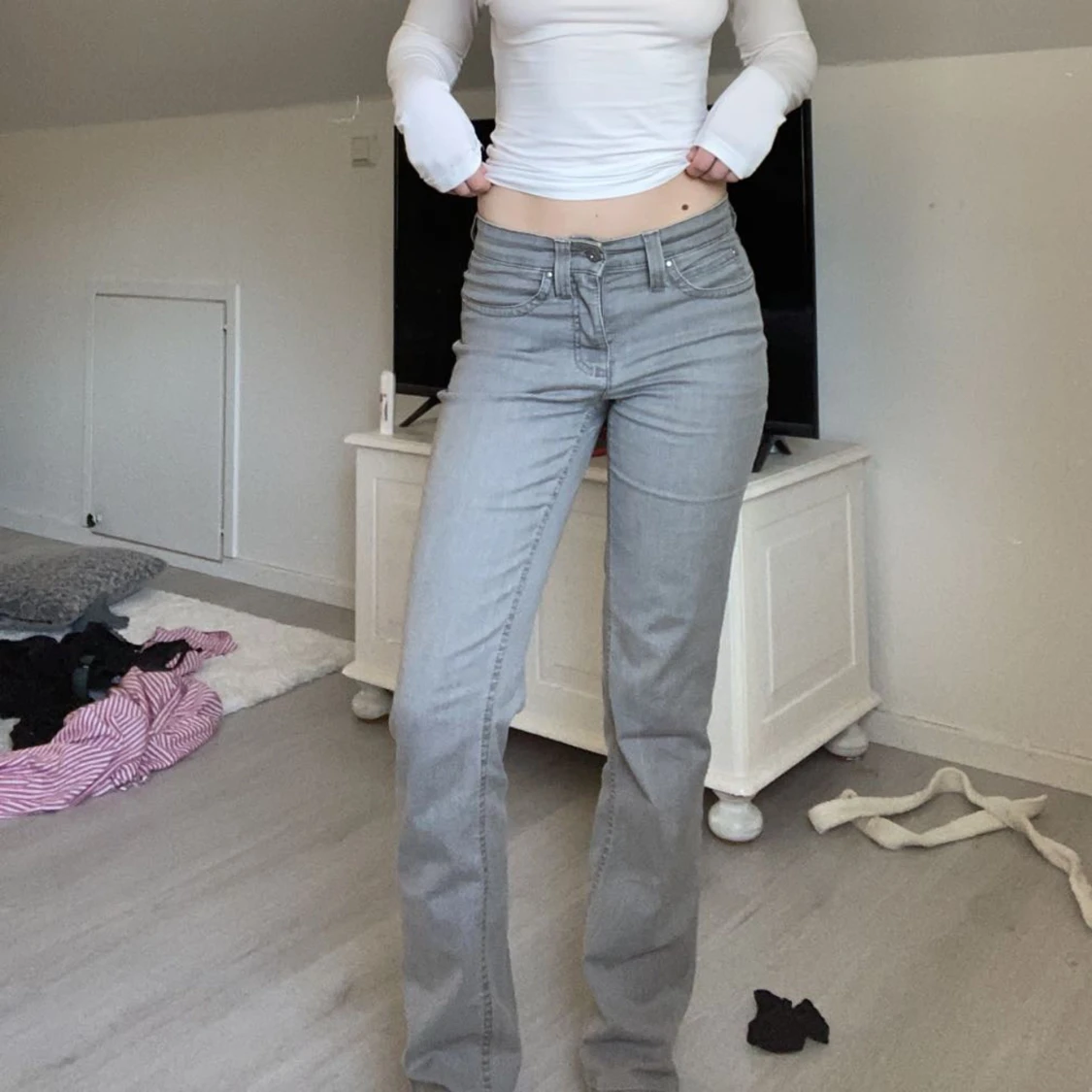 Lågmidjade jeans - 90