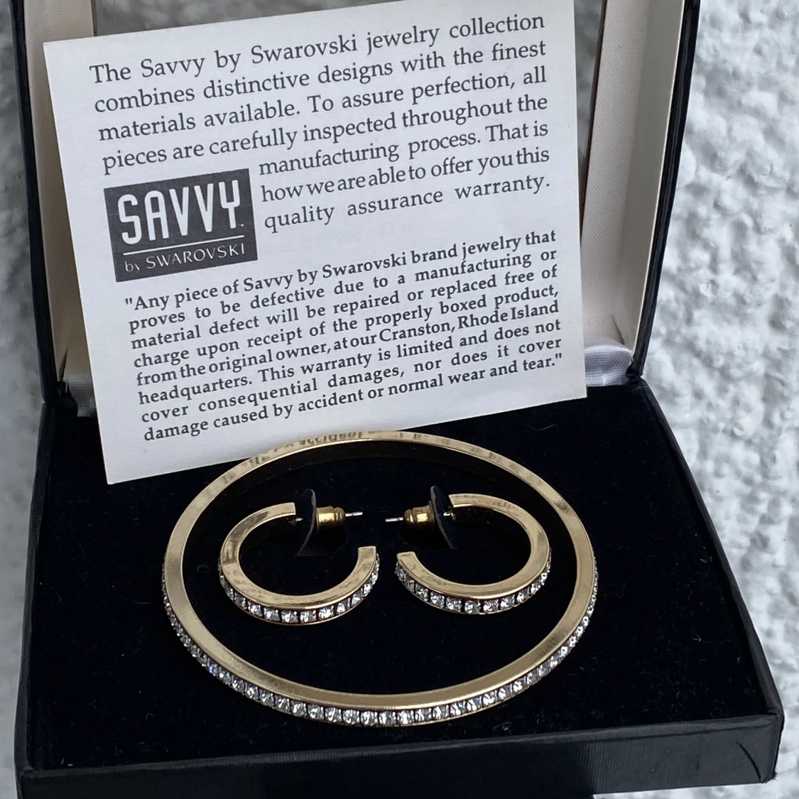 Swarovski - Armband och Örhängen - Äkta.