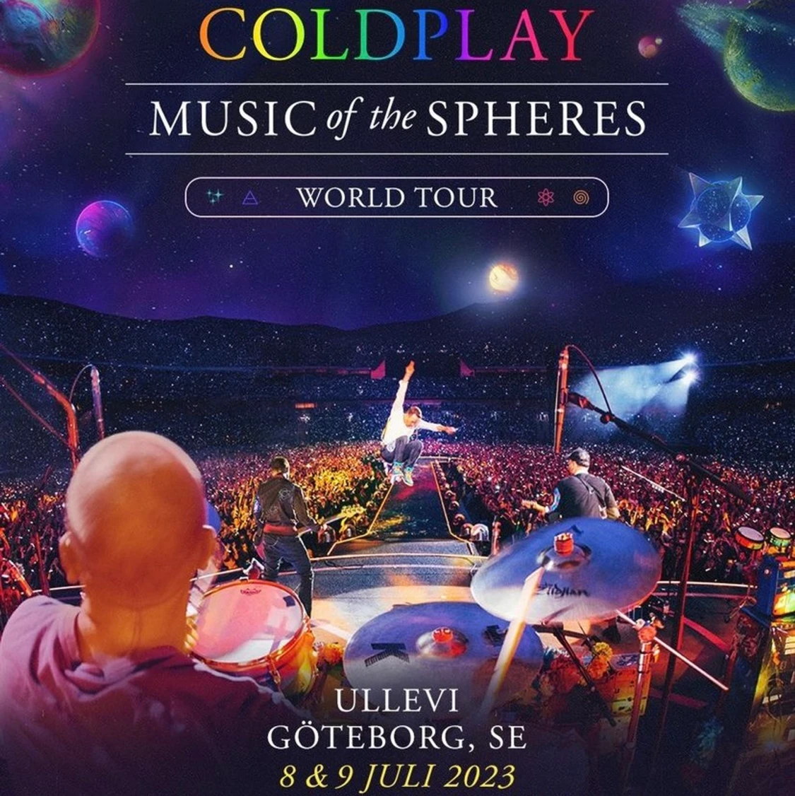2x Coldplay biljetter, sittplatser, 8 juli