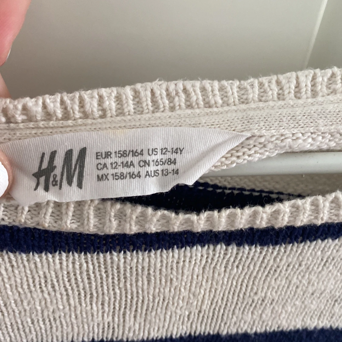 Långärmad randig tröja - 90