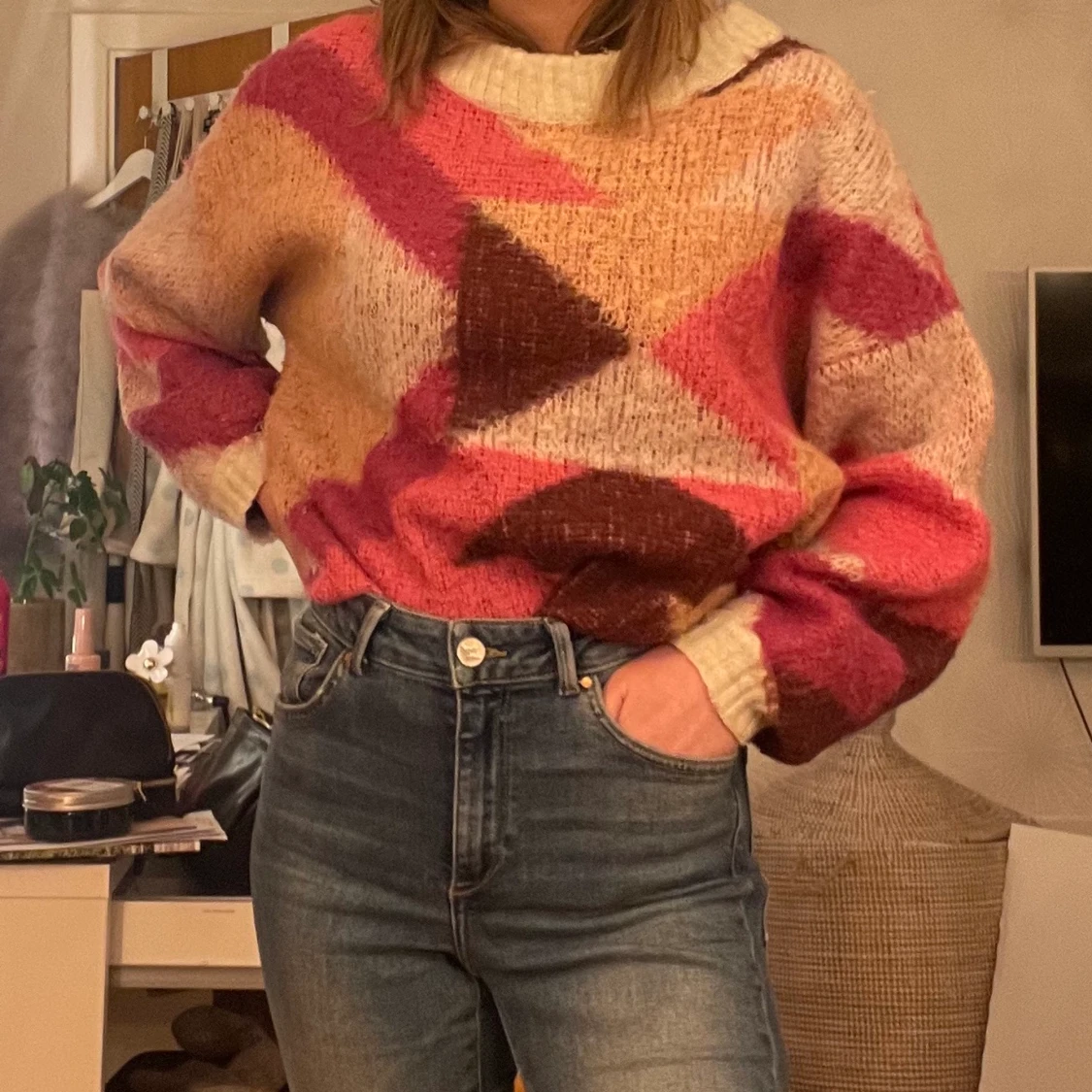 Stickad tröja