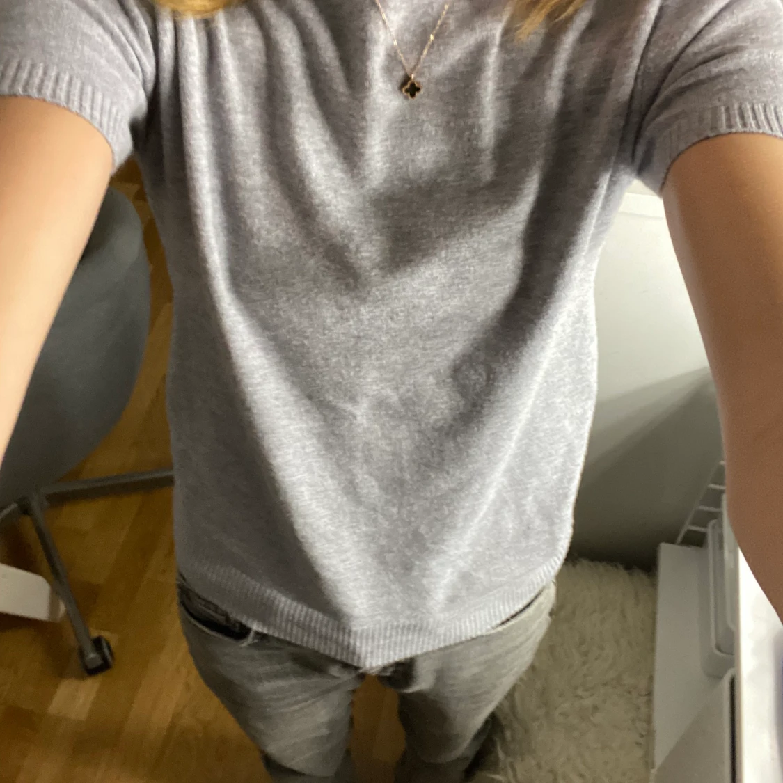 Stickad T-shirt - 91