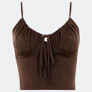 Linne från bikbok - En brun topp från bikbok i storlek xs. Sparsamt använd. Köparen står för frakt 💞