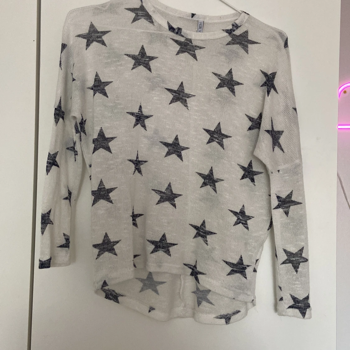 Långärmad tröja med stjärnor