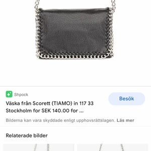 Scorett svart läder kedje väska - Köpt för 500. I bra skick. Slut på hela hemsidan 