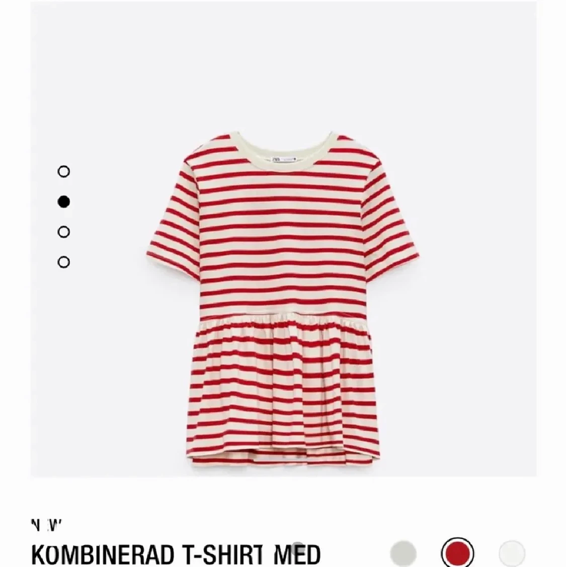 Randig volangtopp - 90