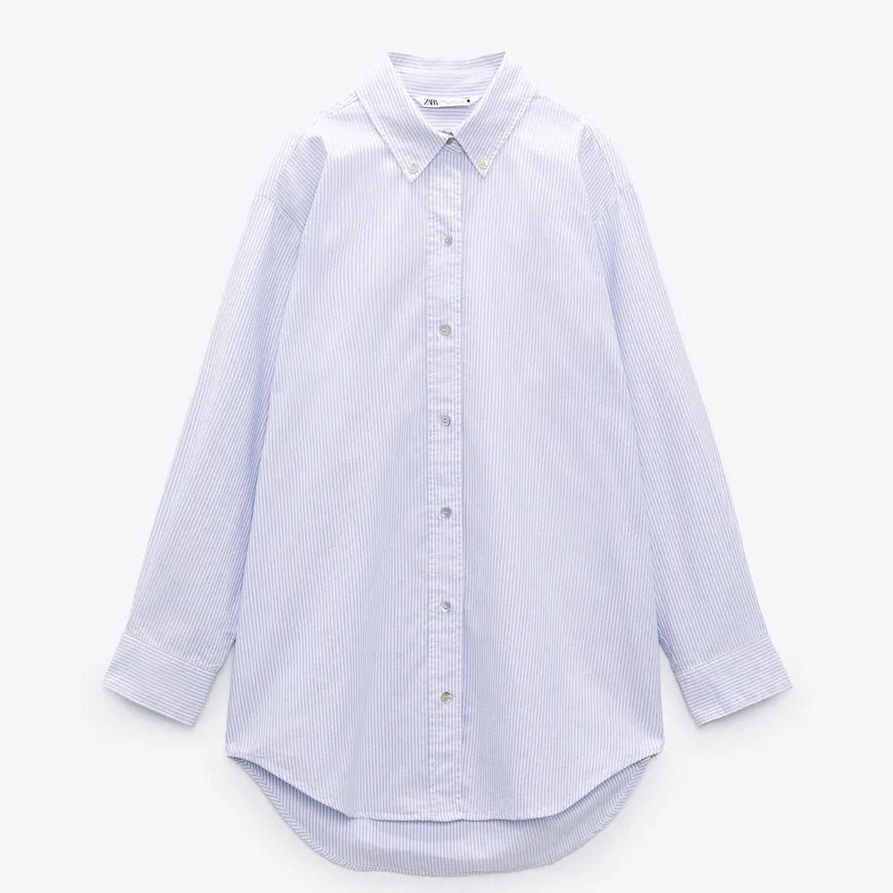 Somrig skjorta från zara som aldrig är använd. Strl XS men oversized så passar även S. Första bilden lånad från pinterest. Skjortor.