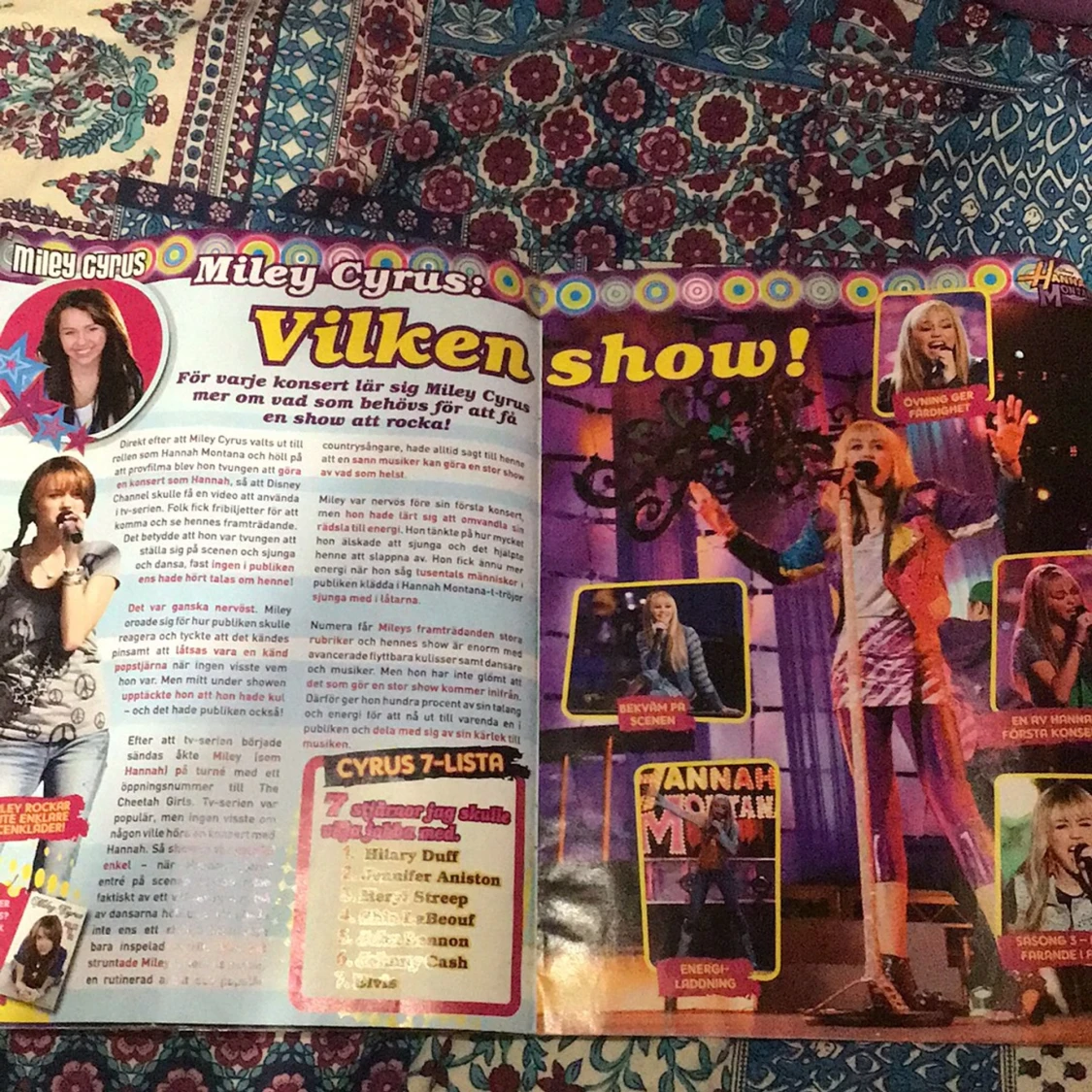 väldigt rare Hannah Montana/Miley Cyrus tidning!! - 91