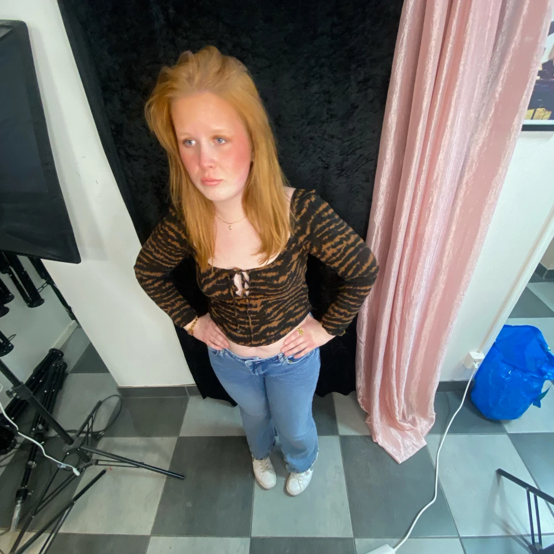 Djurmönstrad topp ♡ - 90