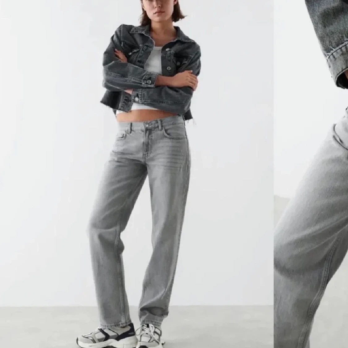 lågmidjade byxor - 90