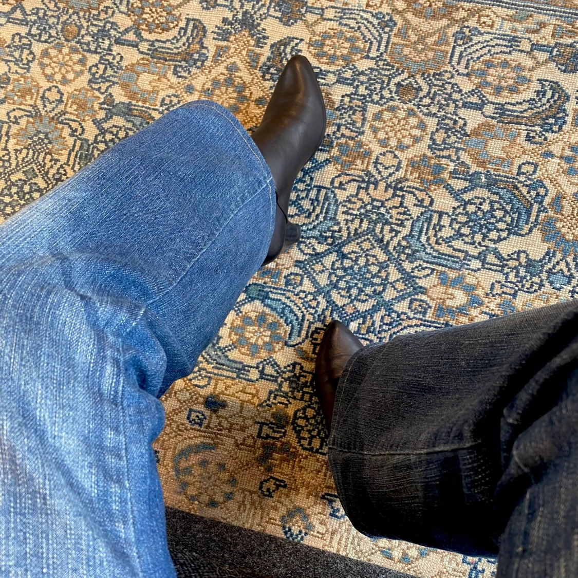 Svarta cowboy boots  - 90